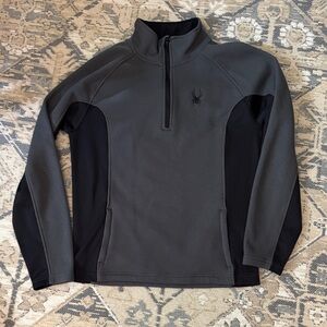 Spyder Men's Charcoal and Black Performance Jacket